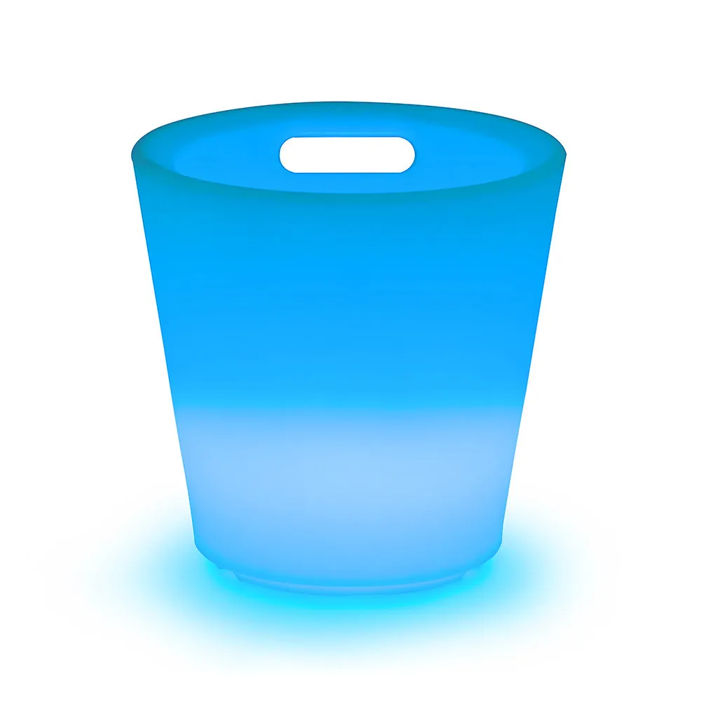 12-inch LED Ice Cooler Bucket with Handles