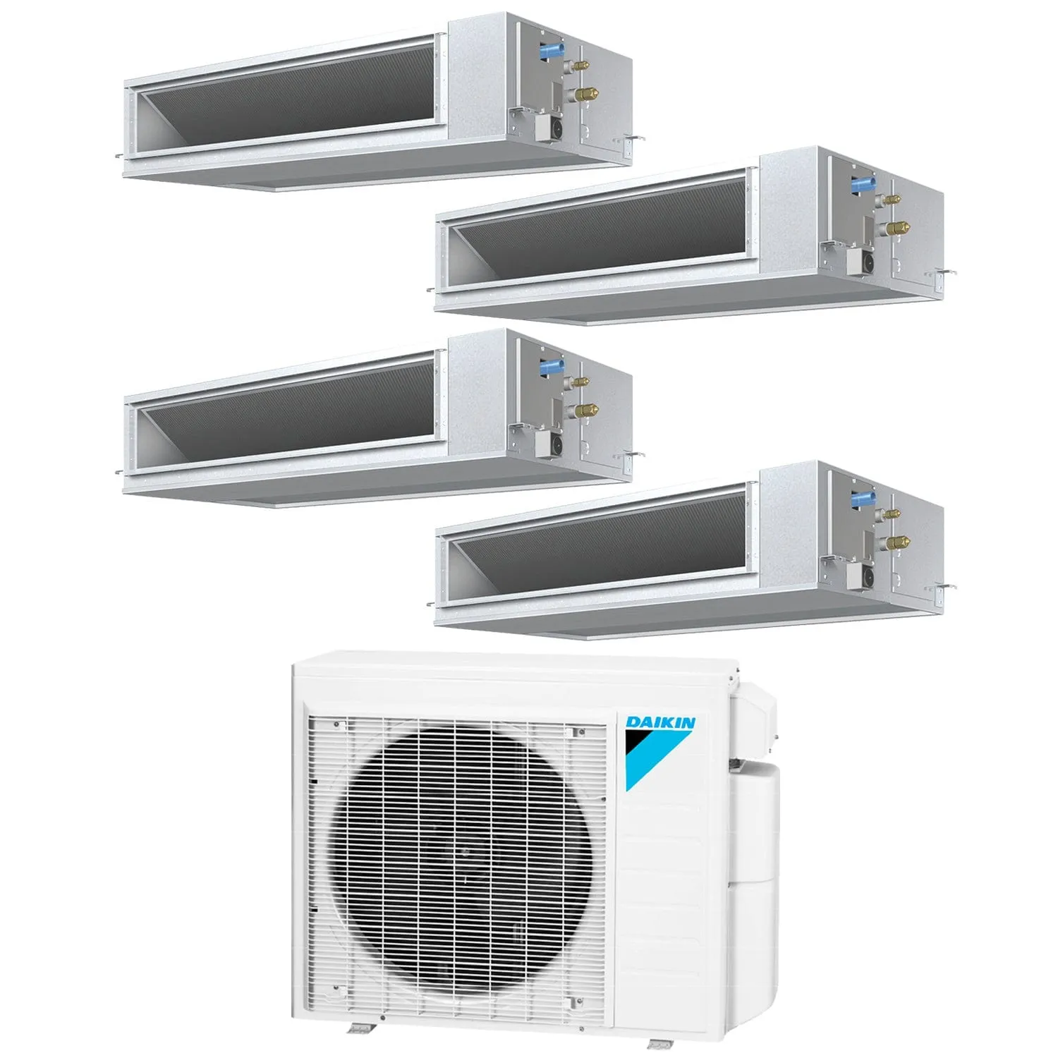 Daikin 4-Zone Concealed Ducted Mini-Split 36000 BTU Heat Pump Air Conditioner 9k   9k   15k   15k - 14.9 SEER2