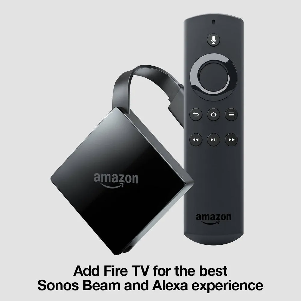 Sonos Beam Compact Smart Soundbar with Amazon Alexa Voice Control in Black